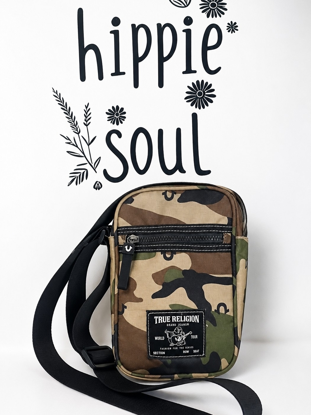👜 True Religion Camouflage Crossbody Bag | NWOT | Never Used - Super Cute!